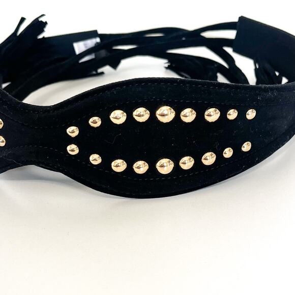 VENUS Black Belt with Gold Studs - Picture 2 of 8
